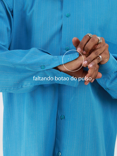 Imagem do gg | camisa azul listrada walmisa