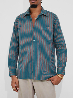 p | camisa verde listrada walmisa - REFFE SHOP ッ