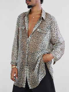 g | camisa leopard print - comprar online