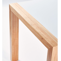 Mesa Comedor Escandinava Pata Recta Madera Blanca - Muebles de diseño | Gift Collection