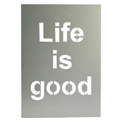 Cuadro Frase Life Is Good 35X50 - comprar online