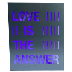 Cuadro Frase Love Is The Answer 53X70 Con Luz - comprar online