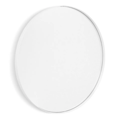 Espejo Redondo Hierro Blanco (A Medida) - comprar online