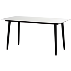 Mesa Comedor Parma Símil Mármol Blanca 140x80CM