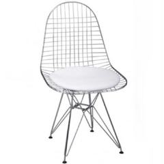 Silla DKR Cromada y Blanca