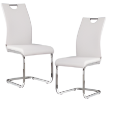 Set x2 Silla Madrid Ecocuero Blanco