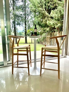 Set 3 banqueta Wishbone Natural (Ultimas 3 Unidades) - Muebles de diseño | Gift Collection