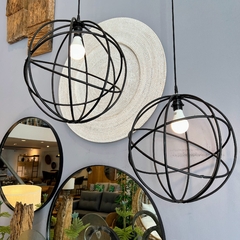 Lámpara Colgante Hierro Redonda 1 Luz - Muebles de diseño | Gift Collection
