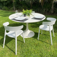 Mesa Comedor Tulip Blanca Para EXTERIOR - comprar online