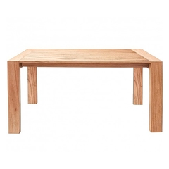 Mesa Comedor Escandinava Pata Recta Madera Natural