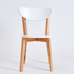 Silla Alvar Laqueada Blanca Asiento Blanco en internet