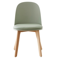 Silla Viena Verde Pata Madera - comprar online