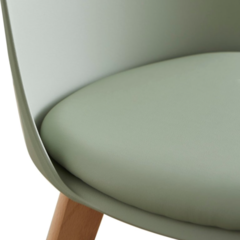 Silla Viena Verde Pata Madera - Muebles de diseño | Gift Collection