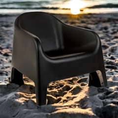 Sillón Individual Aruba Negro - Muebles de diseño | Gift Collection
