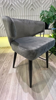 Sillón Aston Pana Gris Pata Negra - comprar online