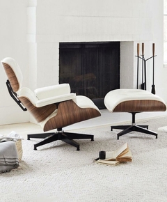 Poltrona Herman Miller Ecocuero Blanco Madera - Muebles de diseño | Gift Collection