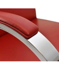 Sillón Berno Ecocuero Rojo - Muebles de diseño | Gift Collection
