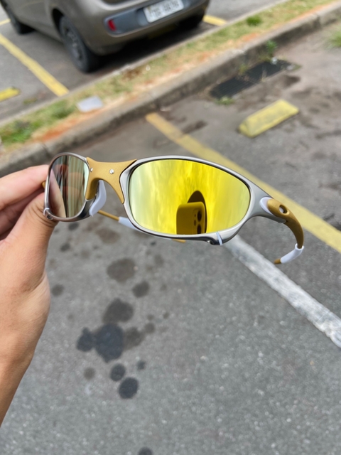 Xavier Lupass - Oakley Juliet 24k - Lentes gold brilho