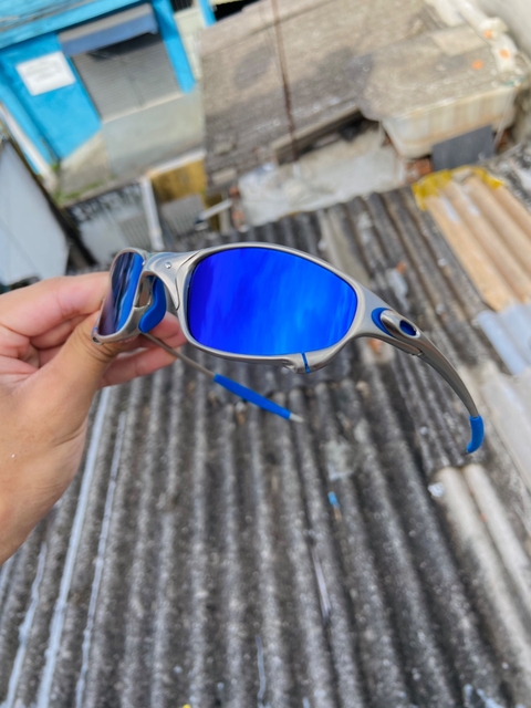 Juliet Carbon lentes Icethug Kit Azul - Mano dos Kit