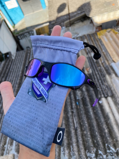 Juliet Carbon lentes Icethug Kit Azul - Mano dos Kit