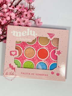 PALETA DE SOMBRAS 12 CORES MELU RUBY ROSE