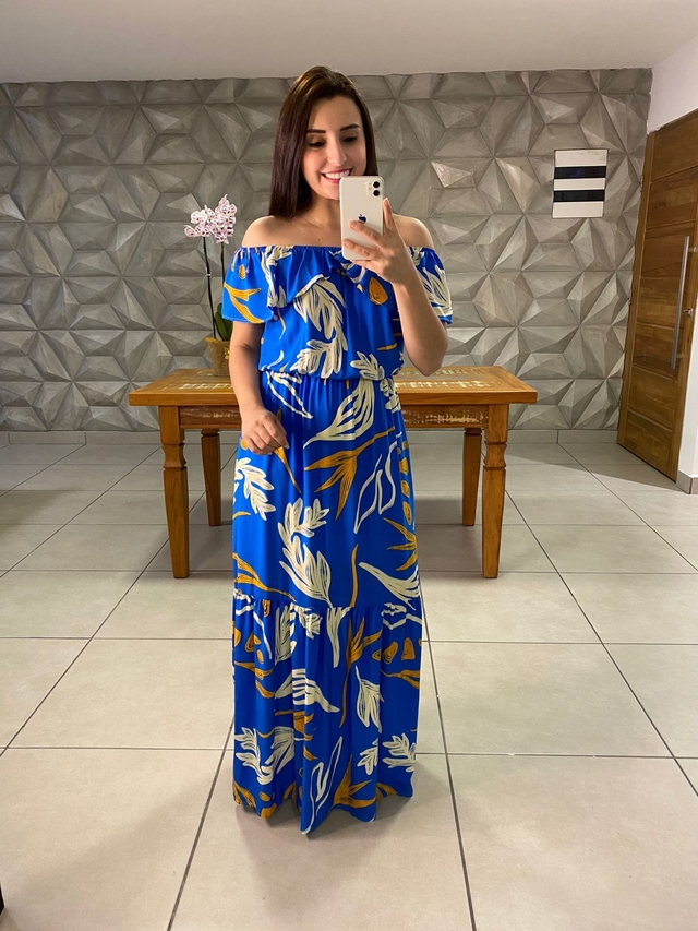 Vestido Eva em Viscose Longo - Mundaca Confecções