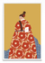 Mujer con Kimono Rojo - PARED