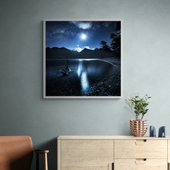 Venus y la luna reflejadas sobre el lago - tienda online