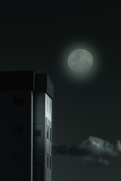 Edificio enamorado de la Luna