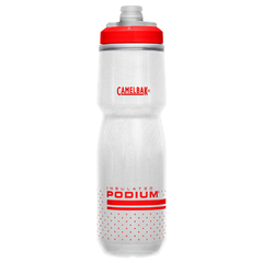 Garrafa Camelbak Podium Chill 0,71L - Branco e Vermelho