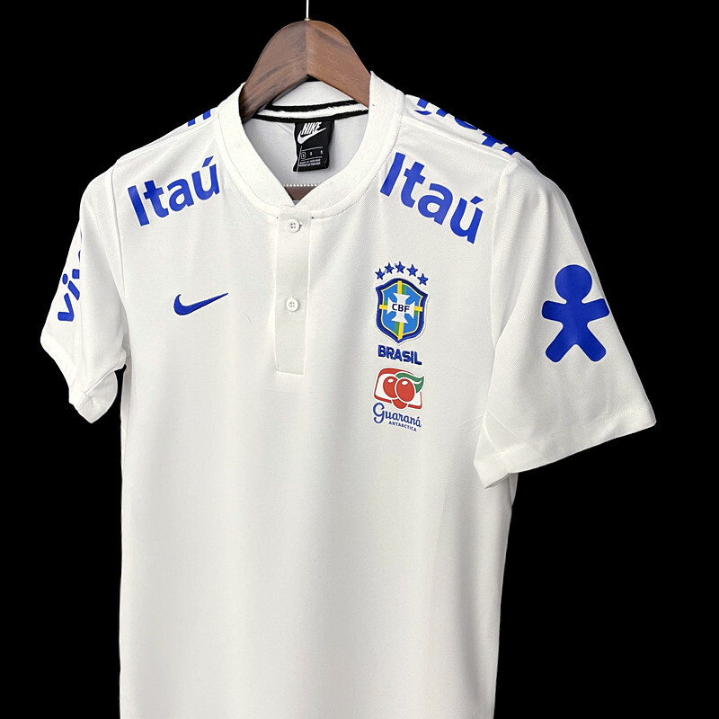 Camisa Pré Jogo Seleção Brasileira Nike Masculina - Branca