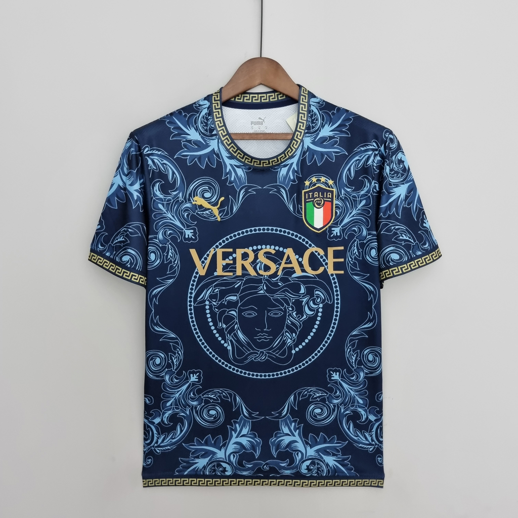 Camisa Itália Conceito - Torcedor Puma e Versace Masculina - Azul
