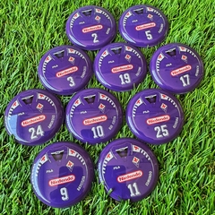 Fiorentina 1998/1999 Home - Vidrilha 45mm - Botões Pro Gol