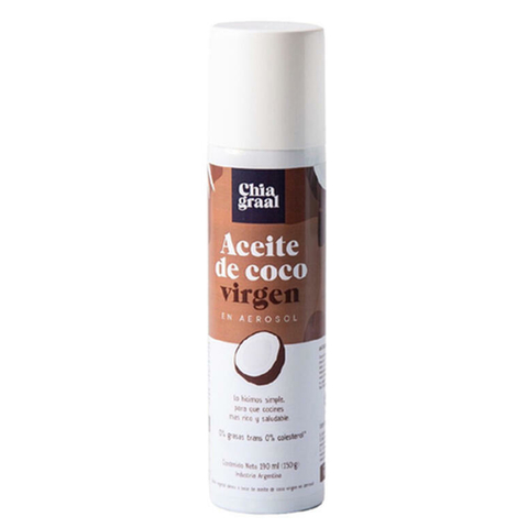 Aceite de Coco Virgen en Aerosol x 190ml - Chia Graal