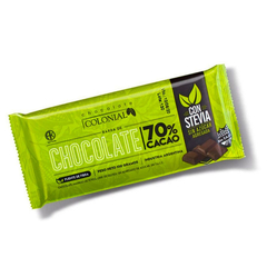 Barra de Chocolate con Stevia 70% Cacao x 100g - Chocolate Colonial