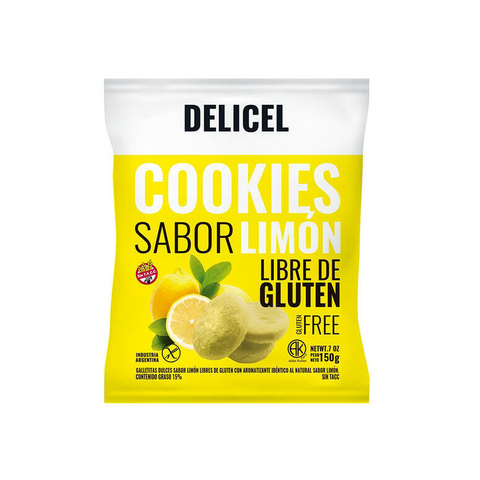 Cookies Sabor Limon x 150g - SIN TACC - Delicel