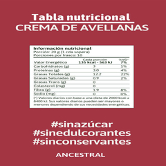 Crema Untable Avellanas x 200g - Ancestral en internet