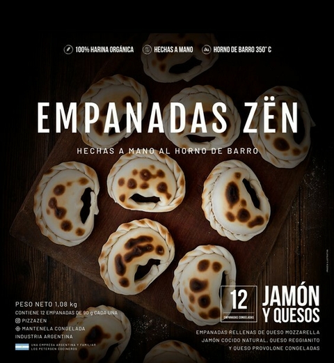 Empanadas Zen Jamon y Queso x 12 un