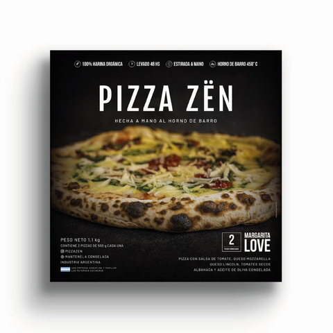 Pizzas Pizza Zen Margarita Love Congeladas x 2 un