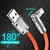 Cabo Carregador USB Giratório 120W Super Rápido Iphone/Tipo C - loja online