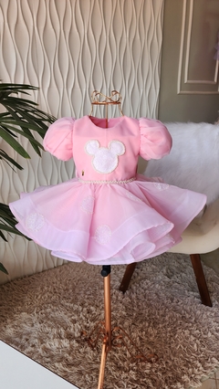 Vestido Minnie Rosa Baby - mimosdibella