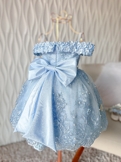Vestido Luxo Butherfly Azul bebê na internet