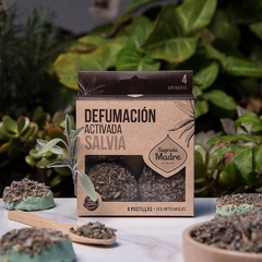 Pastillas Defumación Activada SALVIA BLANCA 4u Sagrada Madre - comprar online