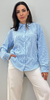 Camisa Feminina Listrada Mullet Crepe Duna