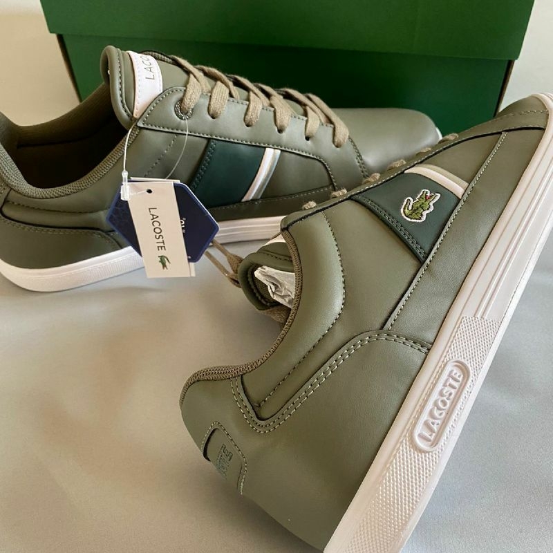 Tenis lacoste europa marrom cheap