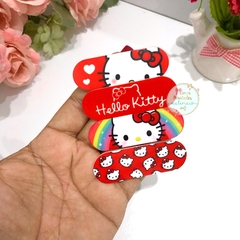 Aplique de acrílico Hair Clips Hello Kitty Vermelho - unidade