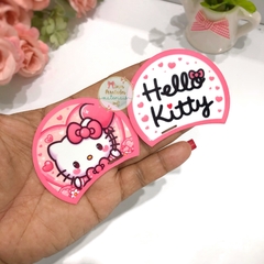 Aplique de acrílico Orelha Hello Kitty Rosa (corações) - o par