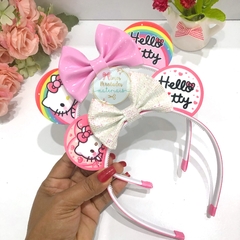 Kit Fácil | Tiara Orelhinhas Hello Kitty Rosa - unidade