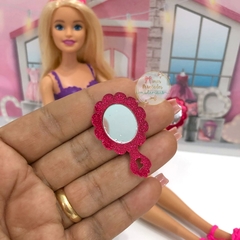 Aplique de acrílico Espelho da Barbie - unidade