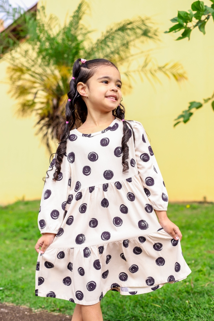 VESTIDO LONGO INFANTIL MENINA ESTAMPADO